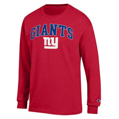 New York Giants Champion Arch Over Logo Long Sleeve T-Shirt - Red outlet