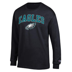 Philadelphia Eagles Champion Arch Over Logo Long Sleeve T-Shirt - Black cheap