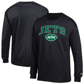 New York Jets Champion Arch Over Logo Long Sleeve T-Shirt - Black discount