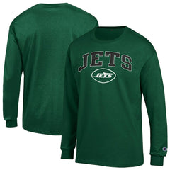 New York Jets Champion Arch Over Logo Long Sleeve T-Shirt - Green cheap