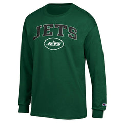 New York Jets Champion Arch Over Logo Long Sleeve T-Shirt - Green cheap
