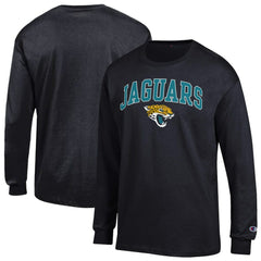 Jacksonville Jaguars Champion Arch Over Logo Long Sleeve T-Shirt - Black outlet