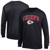 Kansas City Chiefs Champion Arch Over Logo Long Sleeve T-Shirt - Black on sale