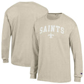 New Orleans Saints Champion White Ink Jersey Long Sleeve T-Shirt - Oatmeal for sale