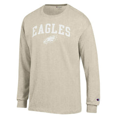 Philadelphia Eagles Champion White Ink Jersey Long Sleeve T-Shirt - Oatmeal discount
