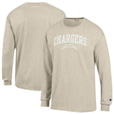 Los Angeles Chargers Champion White Ink Jersey Long Sleeve T-Shirt - Oatmeal sale