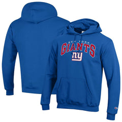 New York Giants Champion Powerblend Arch over Logo Hoodie - Royal for sale