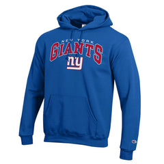New York Giants Champion Powerblend Arch over Logo Hoodie - Royal for sale