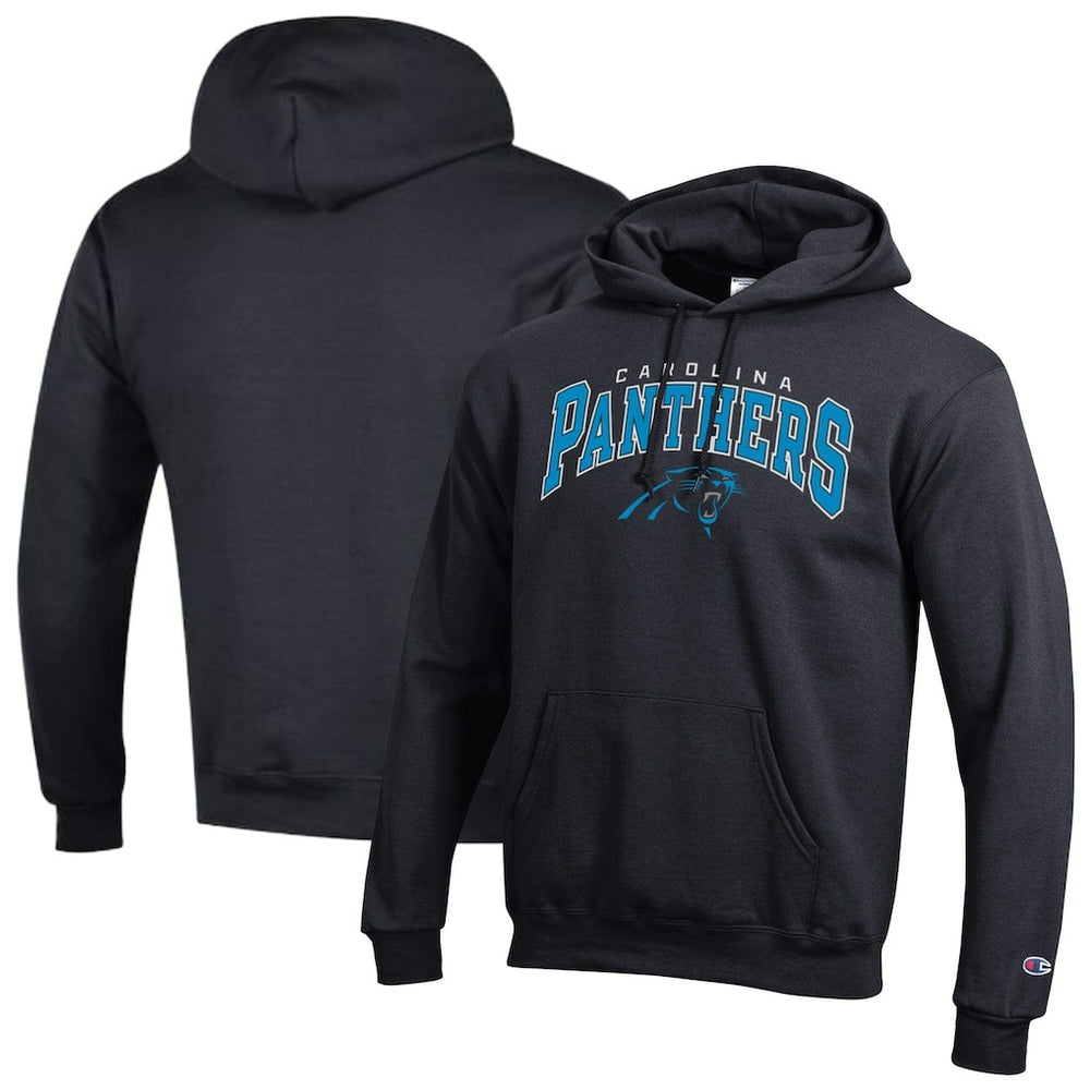 Carolina Panthers Champion Powerblend Arch over Logo Hoodie - Black outlet