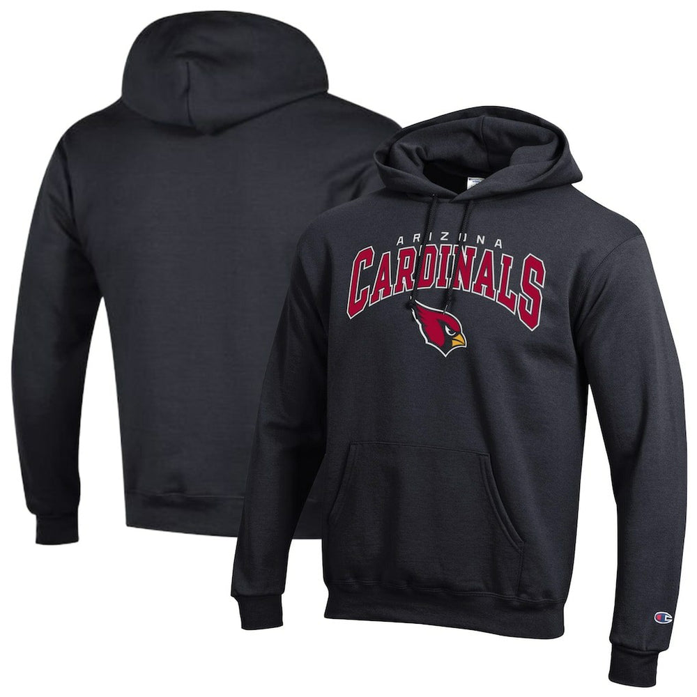 Arizona Cardinals Champion Powerblend Arch over Logo Hoodie - Black outlet
