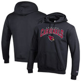 Arizona Cardinals Champion Powerblend Arch over Logo Hoodie - Black outlet
