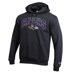 Baltimore Ravens Champion Powerblend Arch over Logo Hoodie - Black online