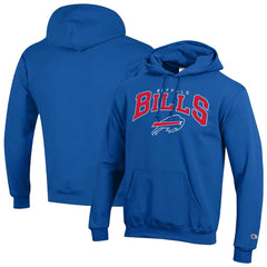 Buffalo Bills Champion Powerblend Arch over Logo Hoodie - Royal cheap
