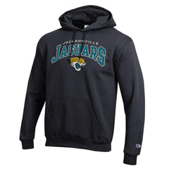 Jacksonville Jaguars Champion Powerblend Arch over Logo Hoodie - Black sale