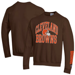 Cleveland Browns Champion Powerblend Fleece Sweatshirt - Brown on sale