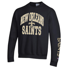 New Orleans Saints Champion Powerblend Fleece Sweatshirt - Black outlet