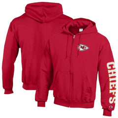 Kansas City Chiefs Champion Powerblend Fleece Full-Zip Hoodie - Red online