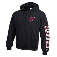 Arizona Cardinals Champion Powerblend Fleece Full-Zip Hoodie - Black outlet