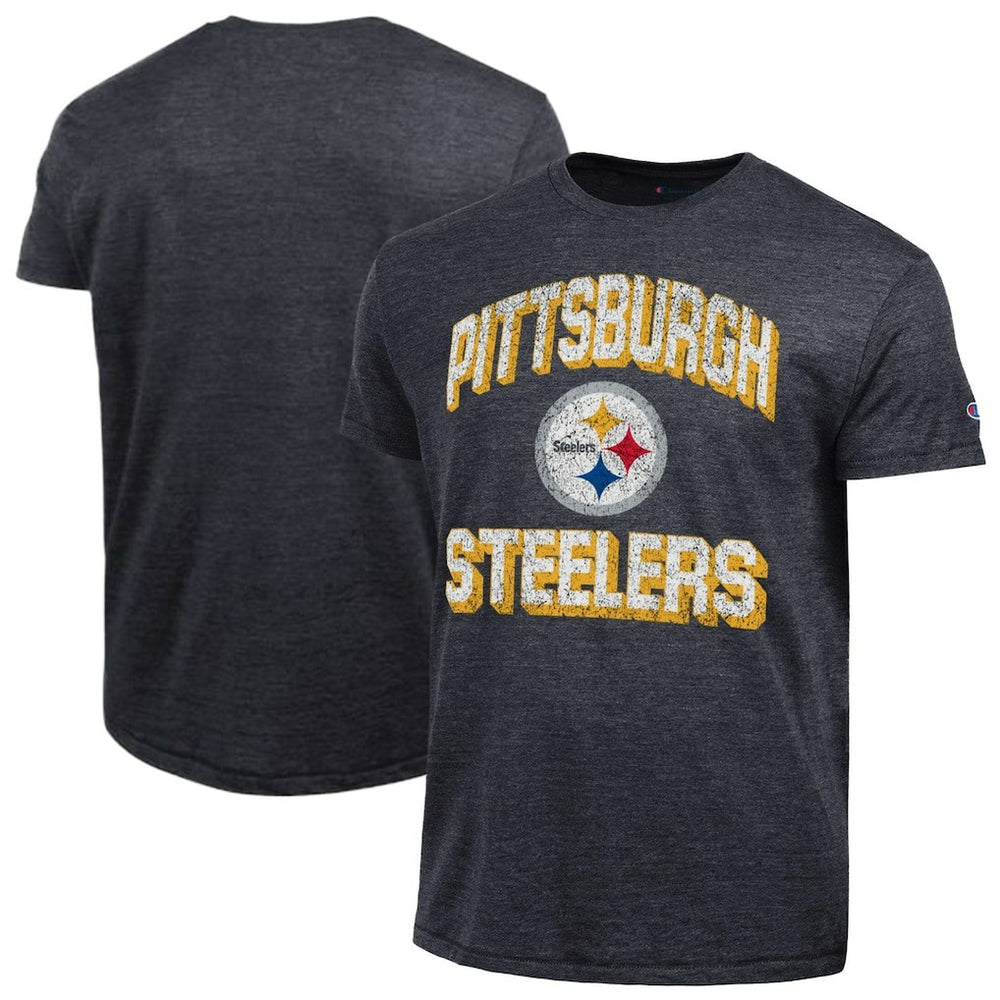 Pittsburgh Steelers Champion Ultimate Tri-Blend T-Shirt - Heather Black cheap