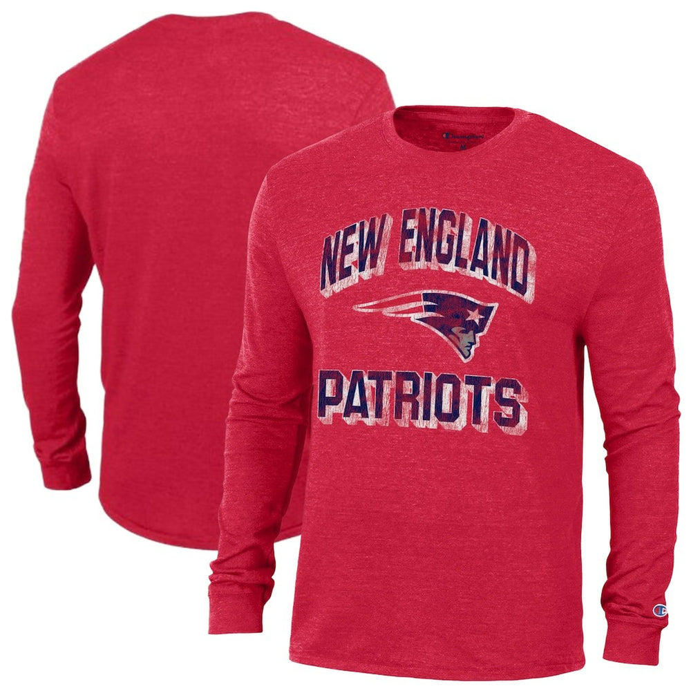 New England Patriots Champion Ultimate Tri-Blend Long Sleeve T-Shirt - Red outlet