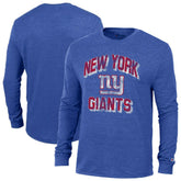 New York Giants Champion Ultimate Tri-Blend Long Sleeve T-Shirt - Heather Royal online