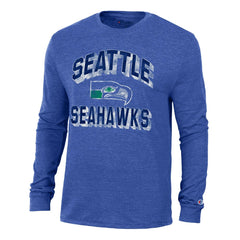 Seattle Seahawks Champion Ultimate Tri-Blend Long Sleeve T-Shirt - Heather Royal cheap