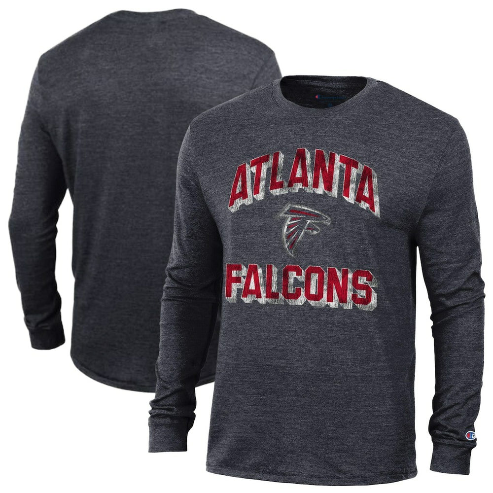 Atlanta Falcons Champion Ultimate Tri-Blend Long Sleeve T-Shirt - Heather Black discount