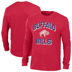 Buffalo Bills Champion Ultimate Tri-Blend Long Sleeve T-Shirt - Red on sale