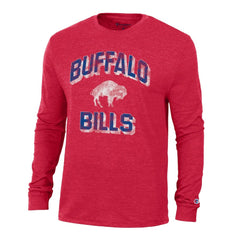 Buffalo Bills Champion Ultimate Tri-Blend Long Sleeve T-Shirt - Red on sale