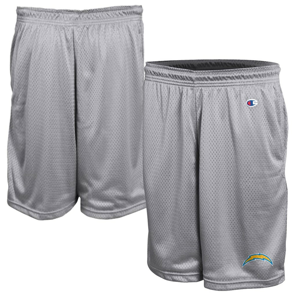 Los Angeles Chargers Champion Classic Mesh Shorts - Gray on sale