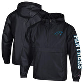 Carolina Panthers Champion Packable Windbreaker Half-Zip Jacket - Black for sale