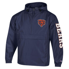 Chicago Bears Champion Packable Windbreaker Half-Zip Jacket - Navy sale