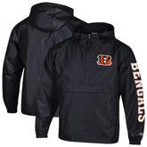 Cincinnati Bengals Champion Packable Windbreaker Half-Zip Jacket - Black sale