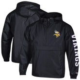 Minnesota Vikings Champion Packable Windbreaker Half-Zip Jacket - Black sale