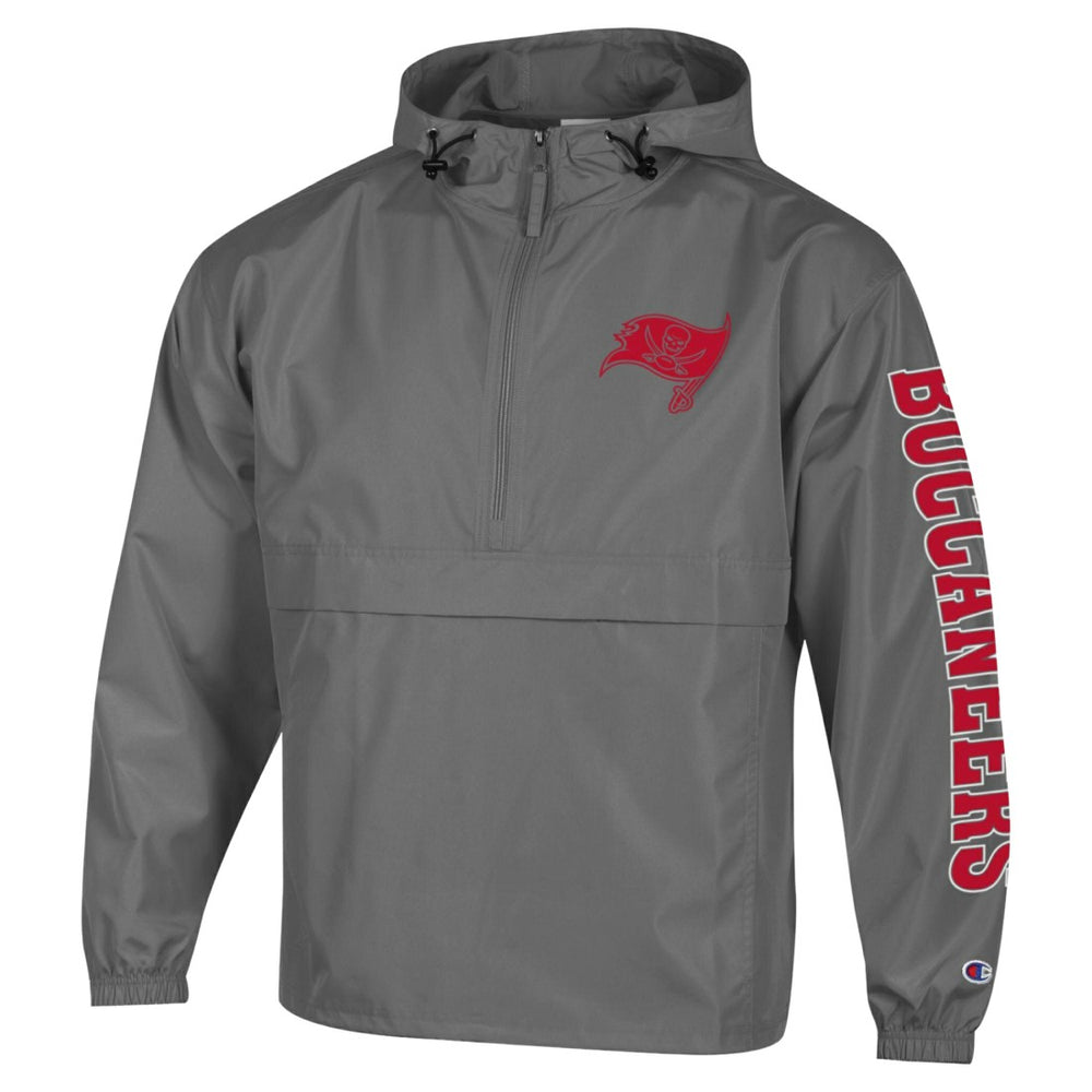 Tampa Bay Buccaneers Champion Packable Windbreaker Half-Zip Jacket - Pewter online
