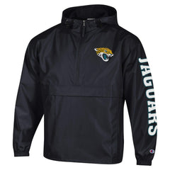 Jacksonville Jaguars Champion Packable Windbreaker Half-Zip Jacket - Black discount
