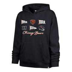 Chicago Bears '47 Women's Bow & Banners Naomi Hoodie - Navy outlet