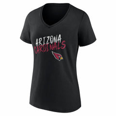 Arizona Cardinals Women's Hustle Personalized Name & Number V-Neck T-Shirt - Black for sale