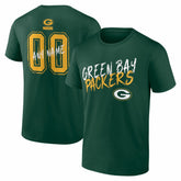 Green Bay Packers Hustle Personalized Name & Number T-Shirt - Green on sale