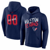 Houston Texans Hustle Personalized Name & Number Hoodie - Navy for sale