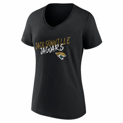 Jacksonville Jaguars Women's Hustle Personalized Name & Number V-Neck T-Shirt - Black sale