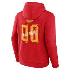 Kansas City Chiefs Hustle Personalized Name & Number Hoodie - Red on sale