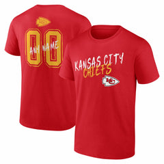 Kansas City Chiefs Hustle Personalized Name & Number T-Shirt - Red online