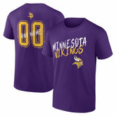 Minnesota Vikings Hustle Personalized Name & Number T-Shirt - Purple online