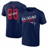 New England Patriots Hustle Personalized Name & Number T-Shirt - Navy cheap
