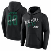New York Jets Hustle Personalized Name & Number Hoodie - Black outlet