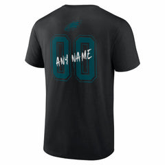 Philadelphia Eagles Hustle Personalized Name & Number T-Shirt - Black discount