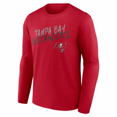 Tampa Bay Buccaneers Hustle Personalized Name & Number Long Sleeve T-Shirt - Red discount