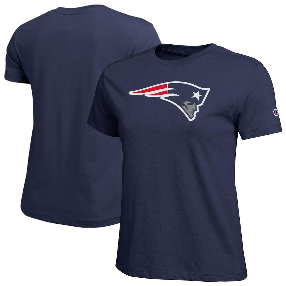 New England Patriots Champion Women's Logo T-Shirt - Navy discount