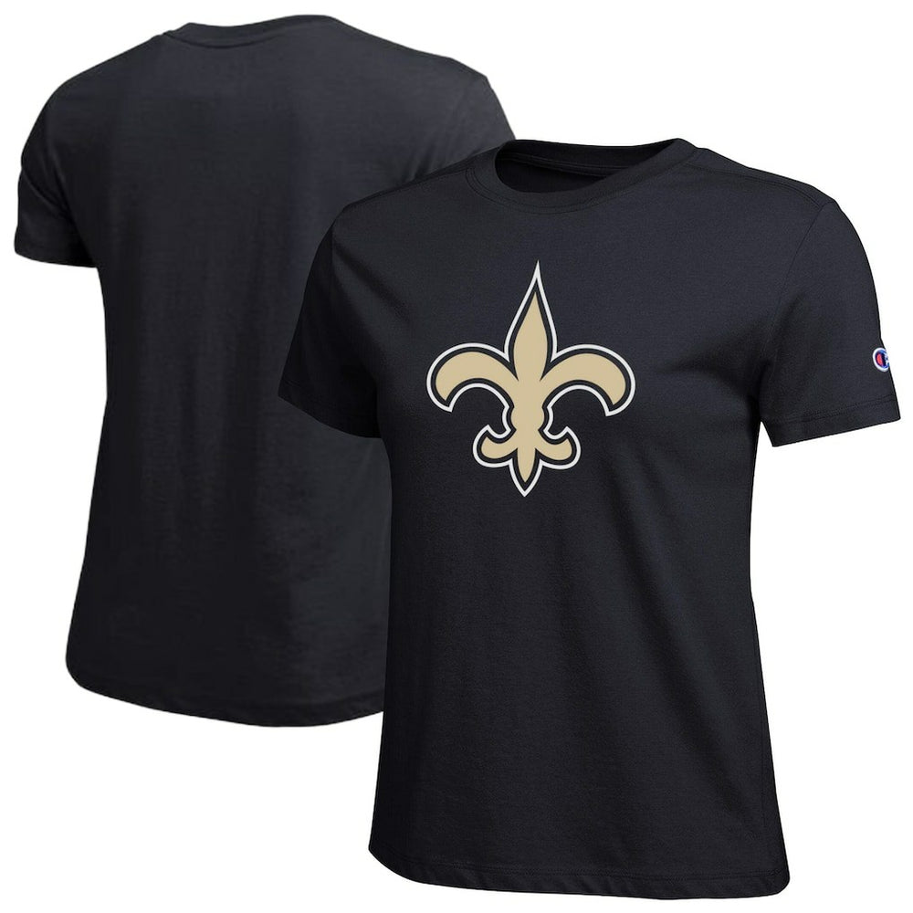 New Orleans Saints Champion Women's Logo T-Shirt - Black for sale
